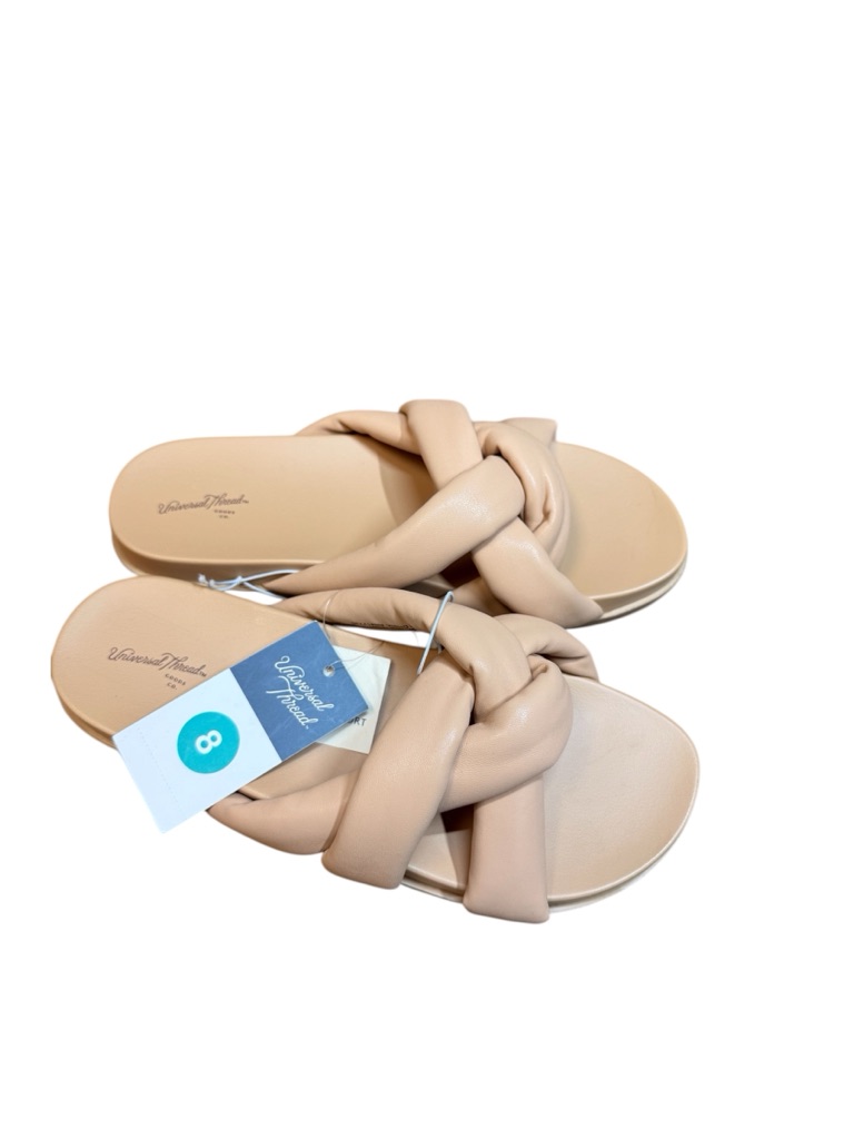 Universal Thread Nude Knotted Slide Sandals